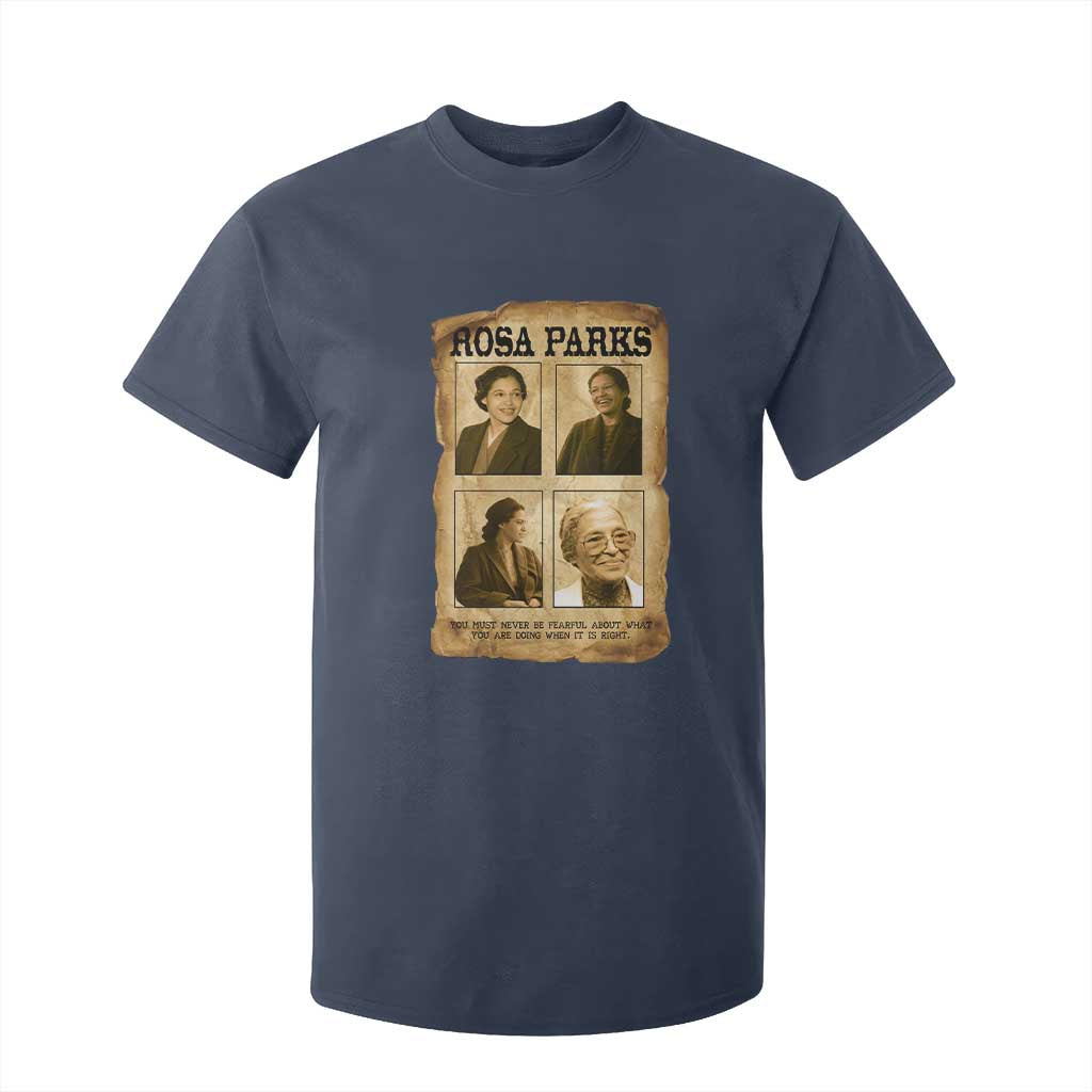 Vintage Rosa Parks T Shirt For Kid Courage And Justice Quote
