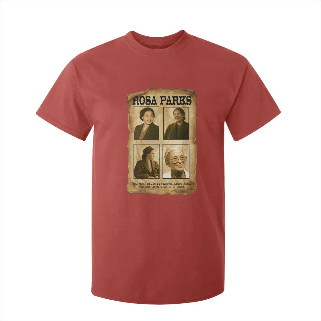 Vintage Rosa Parks T Shirt For Kid Courage And Justice Quote