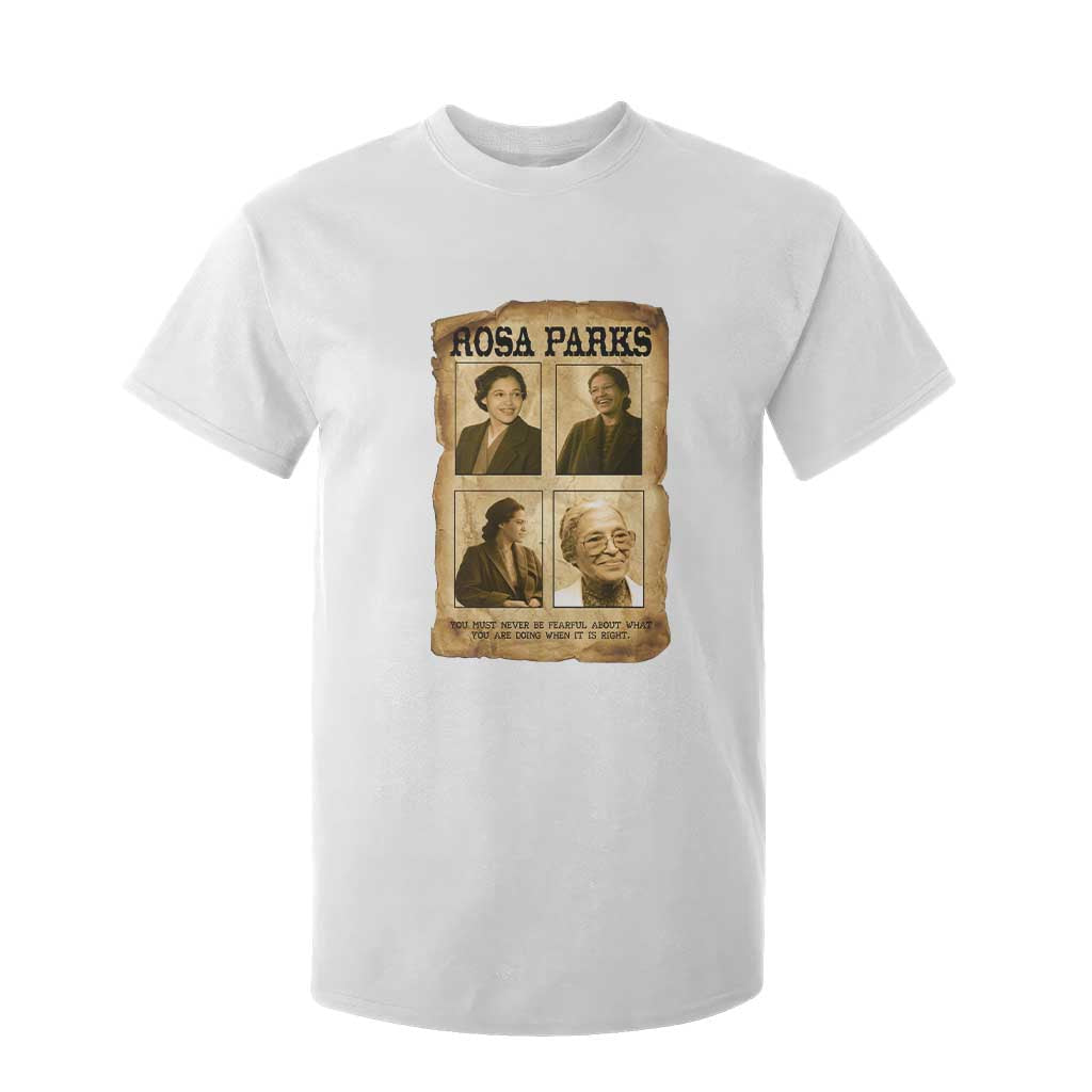 Vintage Rosa Parks T Shirt For Kid Courage And Justice Quote