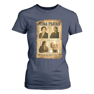 Vintage Rosa Parks T Shirt For Women Courage And Justice Quote