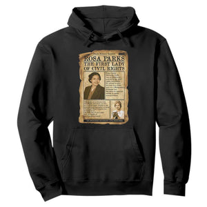 Vintage Newspaper Rosa Parks Hoodie Civil Rights Hero