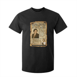 Vintage Newspaper Rosa Parks T Shirt For Kid Civil Rights Hero