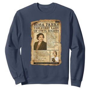 Vintage Newspaper Rosa Parks Sweatshirt Civil Rights Hero