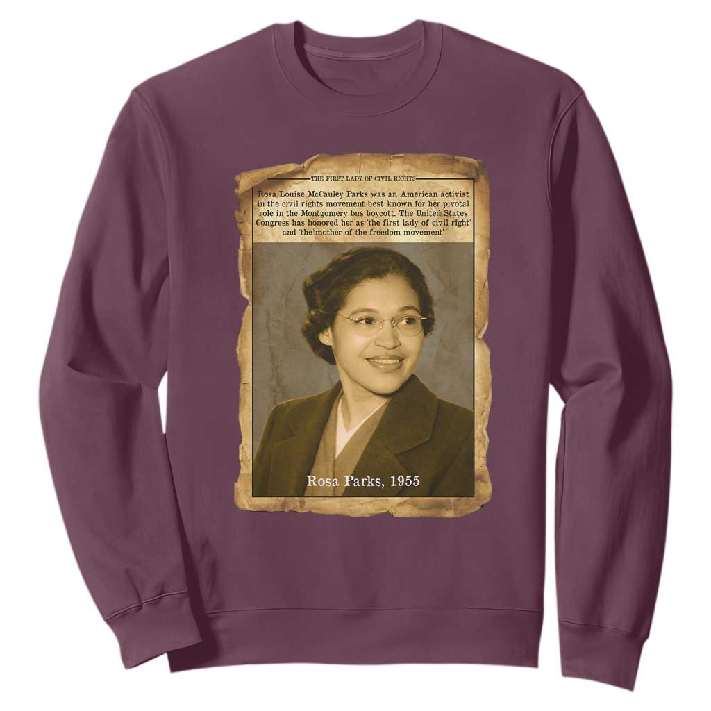 Vintage Rosa Parks Sweatshirt First Lady Of Civil Rights