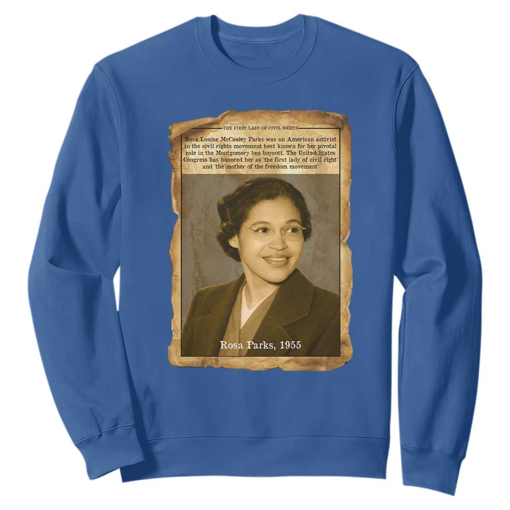 Vintage Rosa Parks Sweatshirt First Lady Of Civil Rights