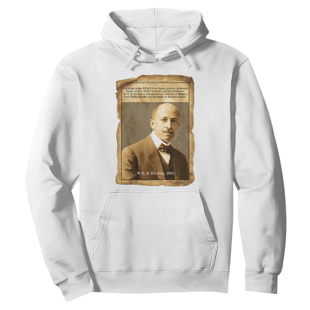 Vintage Newspaper W E B Du Bois Hoodie Civil Rights Pioneer
