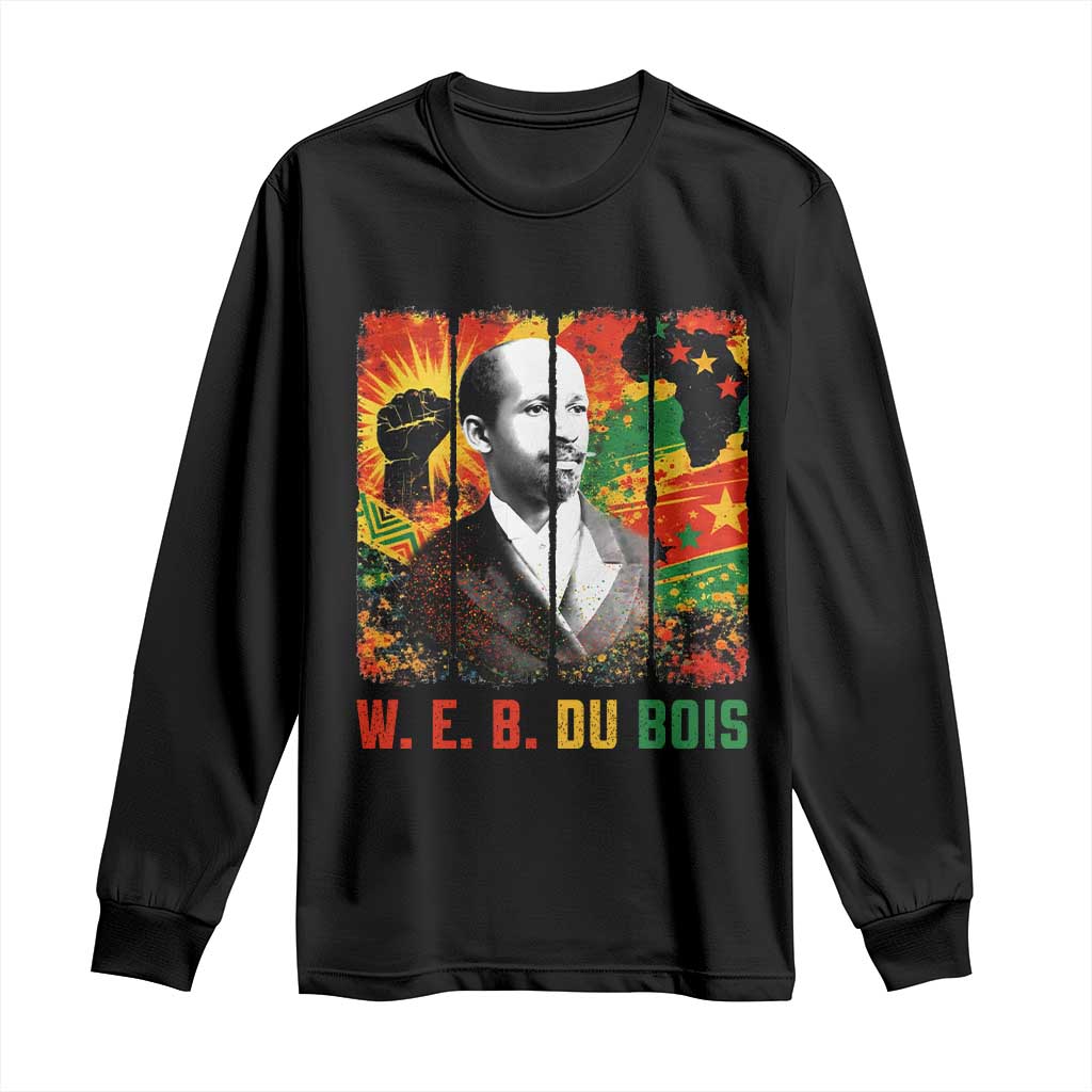 W E B Du Bois Long Sleeve Shirt Civil Rights Leader Gift