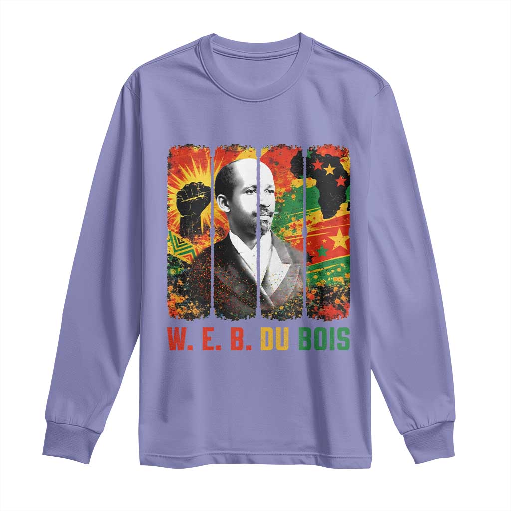 W E B Du Bois Long Sleeve Shirt Civil Rights Leader Gift