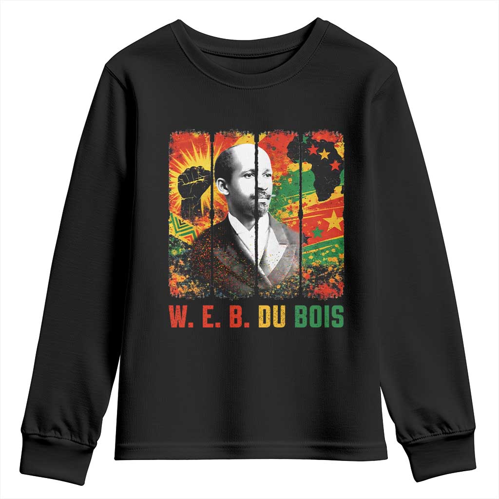 W E B Du Bois Youth Sweatshirt Civil Rights Leader Gift
