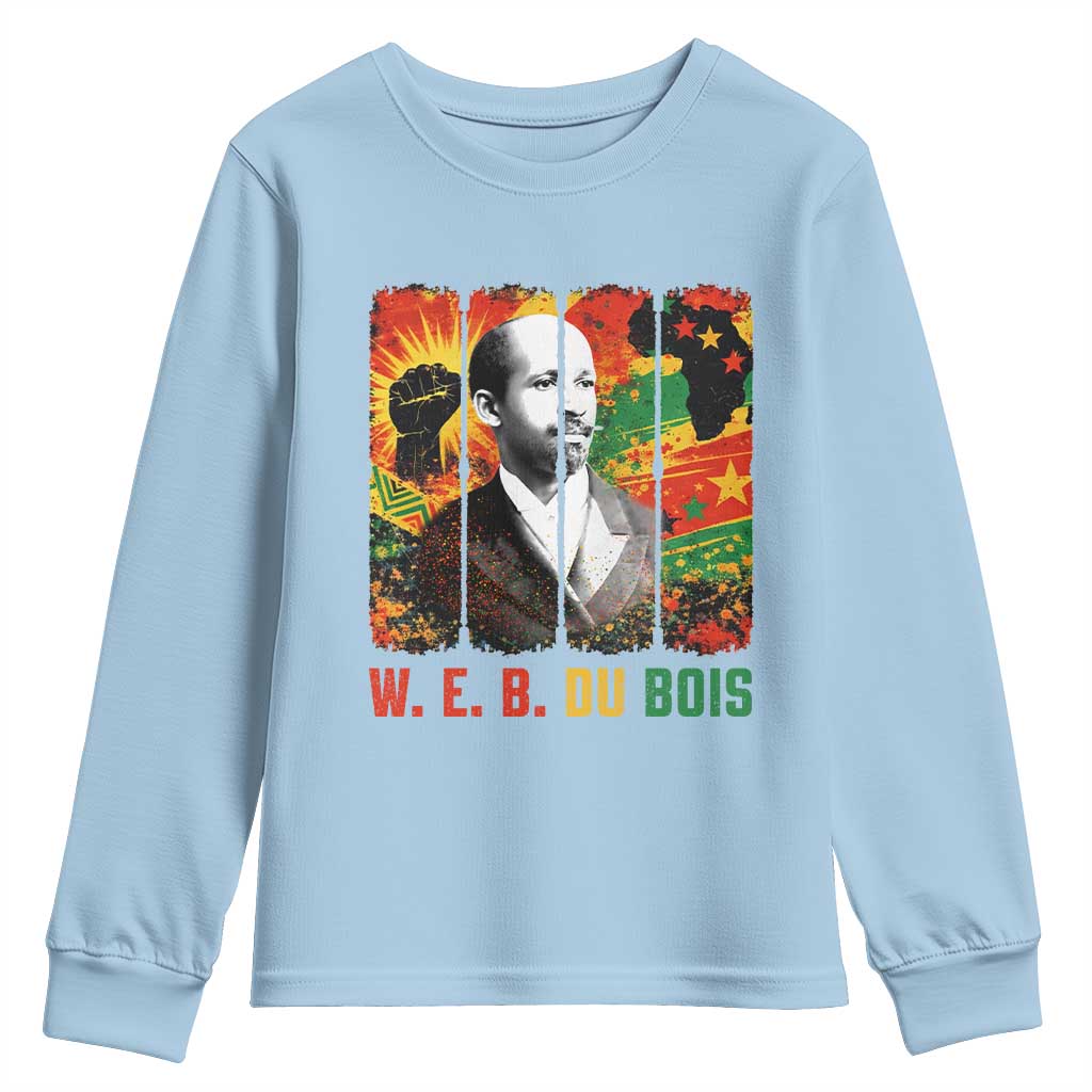 W E B Du Bois Youth Sweatshirt Civil Rights Leader Gift