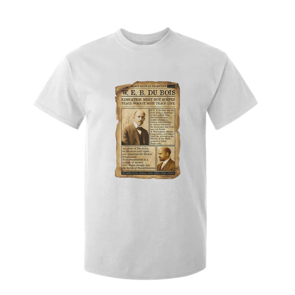 Vintage Newspaper W E B Du Bois T Shirt For Kid African American Scholar