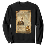 Vintage Newspaper W E B Du Bois Sweatshirt African American Scholar