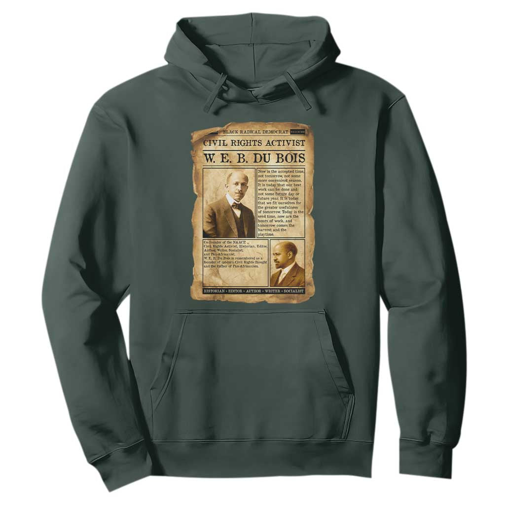 Vintage Newspaper W E B Du Bois Hoodie Civil Rights History