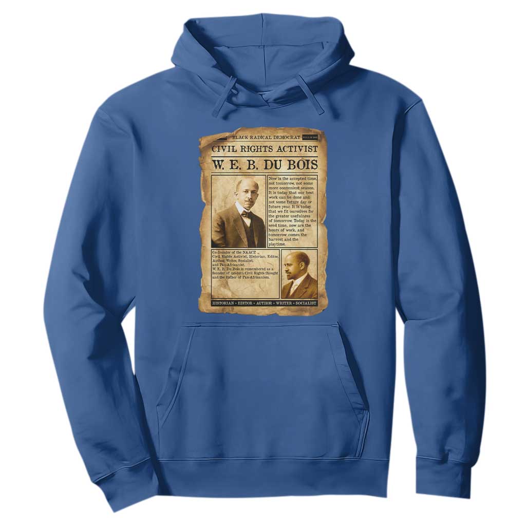 Vintage Newspaper W E B Du Bois Hoodie Civil Rights History