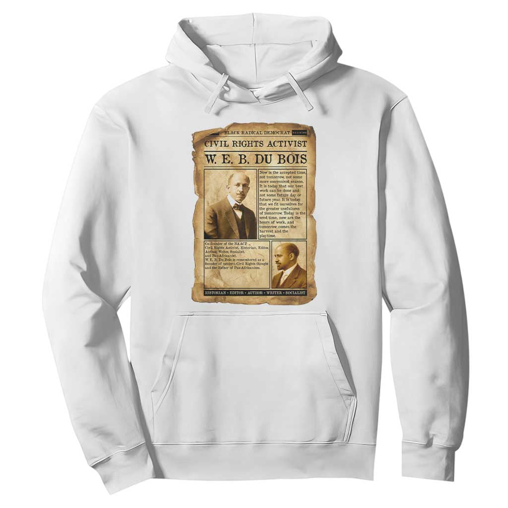 Vintage Newspaper W E B Du Bois Hoodie Civil Rights History
