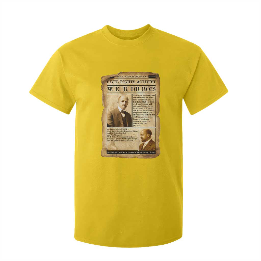 Vintage Newspaper W E B Du Bois T Shirt For Kid Civil Rights History