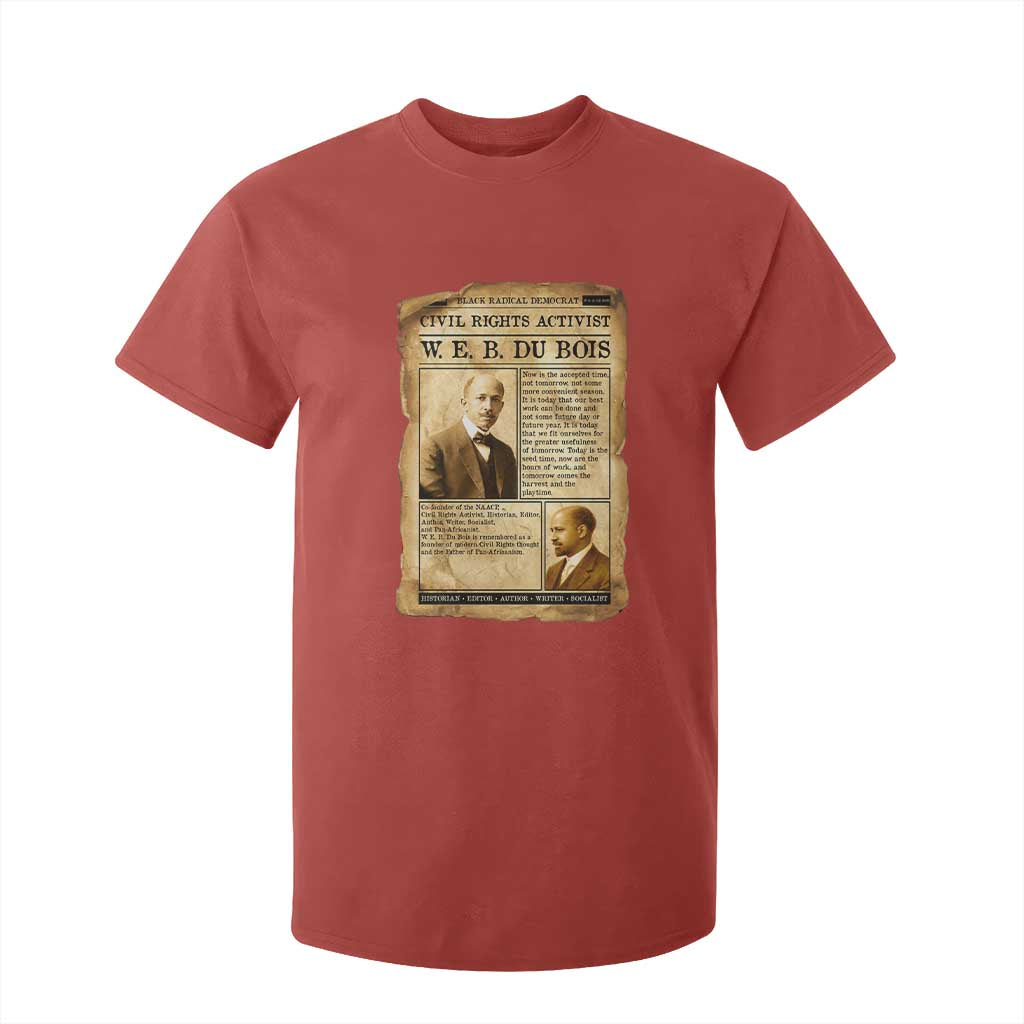 Vintage Newspaper W E B Du Bois T Shirt For Kid Civil Rights History
