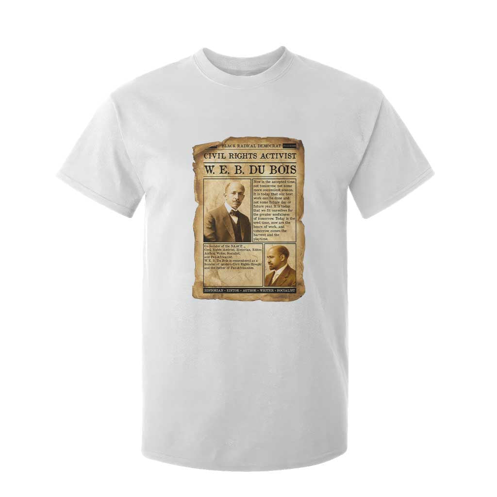 Vintage Newspaper W E B Du Bois T Shirt For Kid Civil Rights History