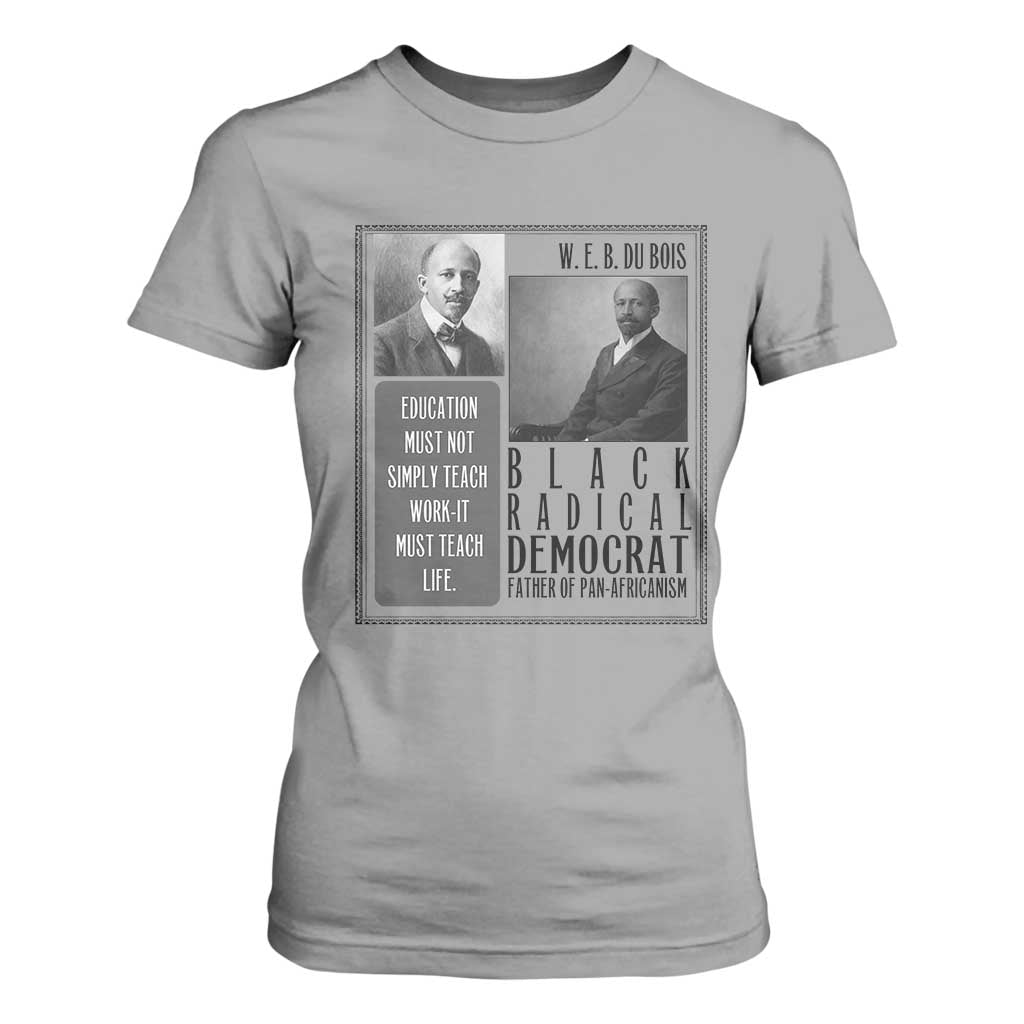 W E B Du Bois T Shirt For Women Pan Africanism Intellectual Leader