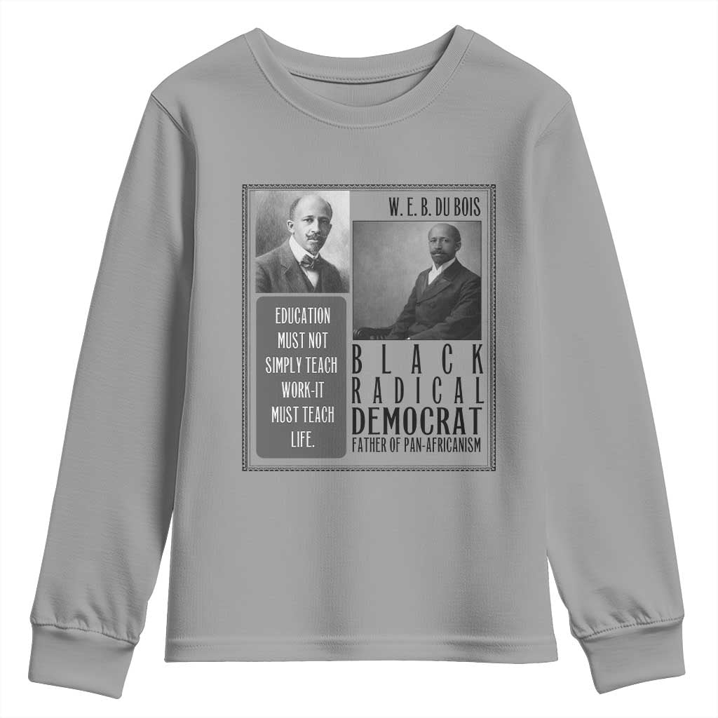 W E B Du Bois Youth Sweatshirt Pan Africanism Intellectual Leader