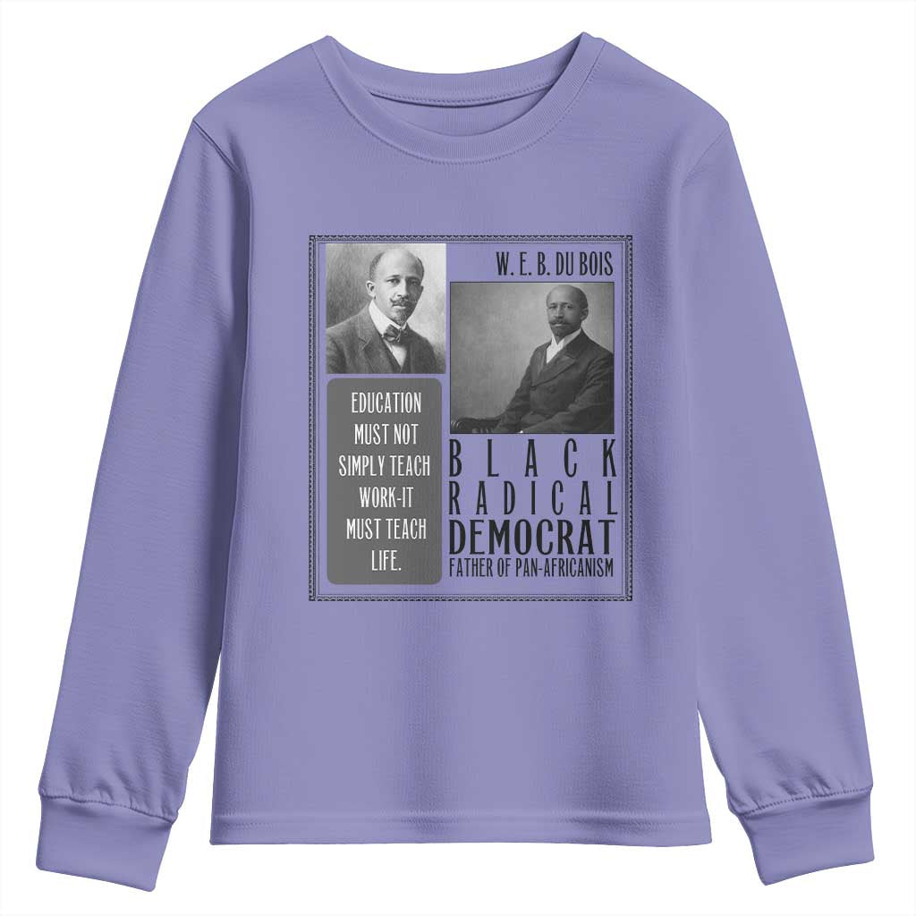 W E B Du Bois Youth Sweatshirt Pan Africanism Intellectual Leader
