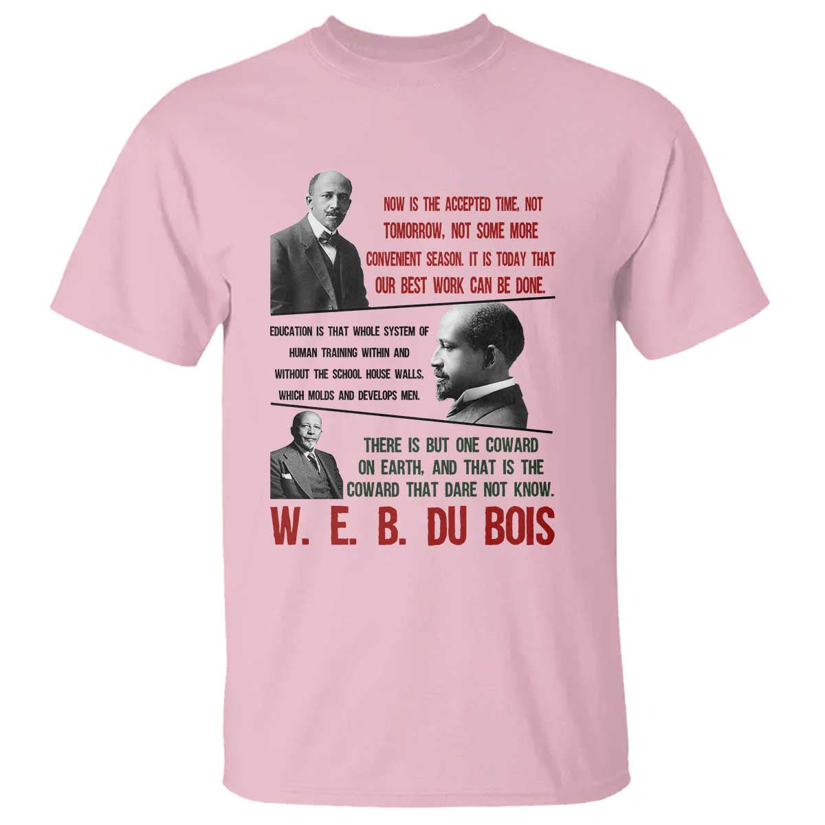 W E B Du Bois Education And Human Development Quote T Shirt