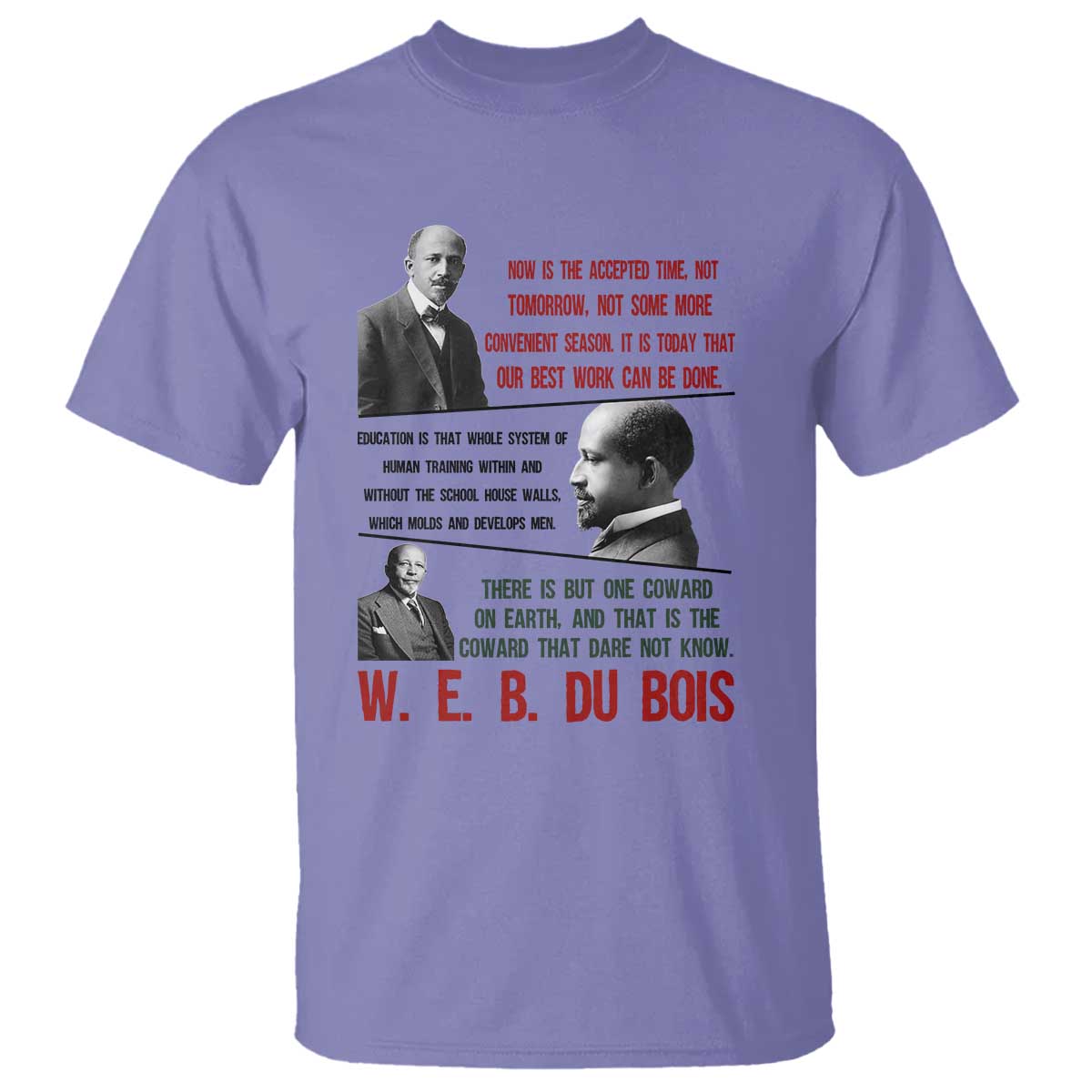 W E B Du Bois Education And Human Development Quote T Shirt