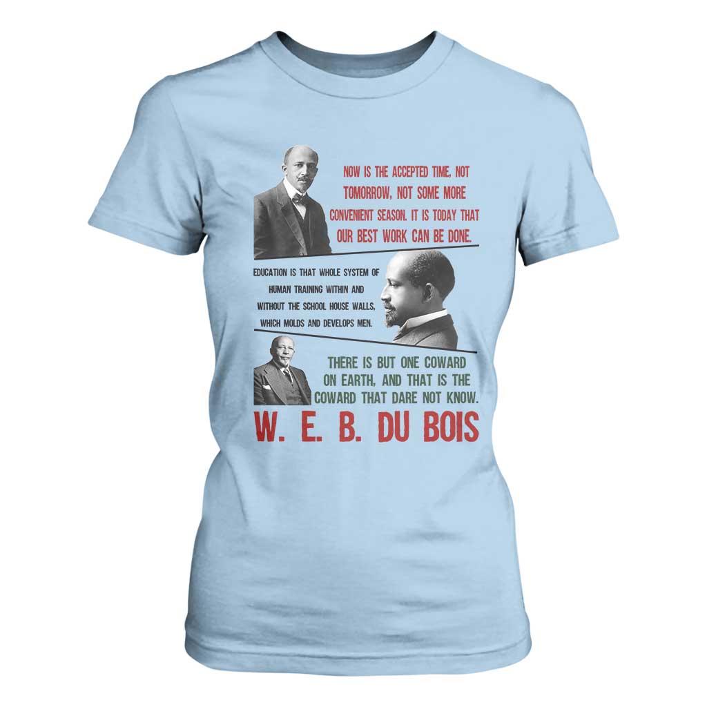 W E B Du Bois Education And Human Development Quote T Shirt For Women