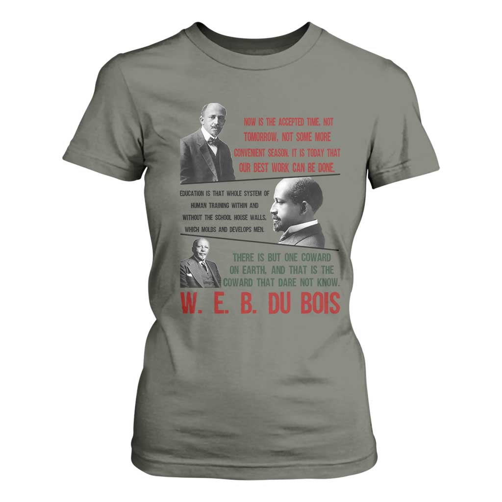 W E B Du Bois Education And Human Development Quote T Shirt For Women