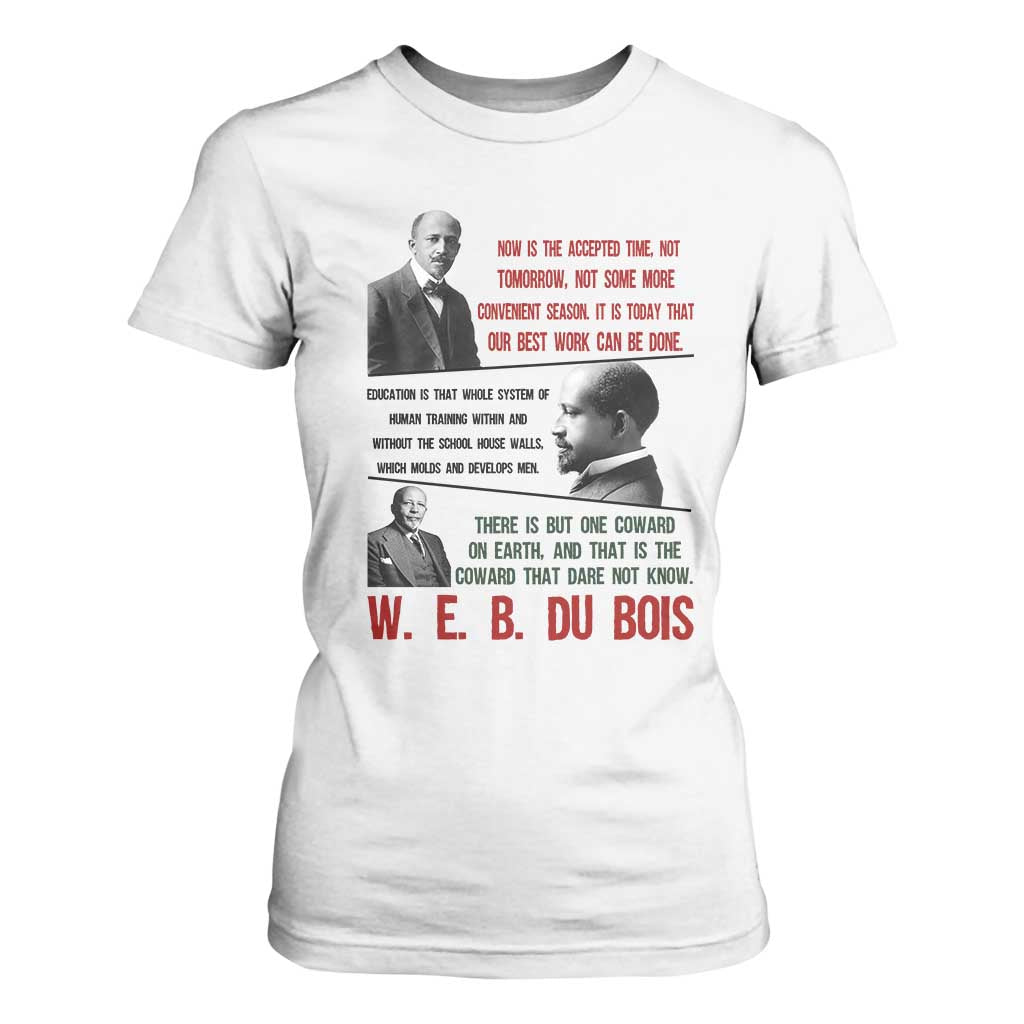 W E B Du Bois Education And Human Development Quote T Shirt For Women