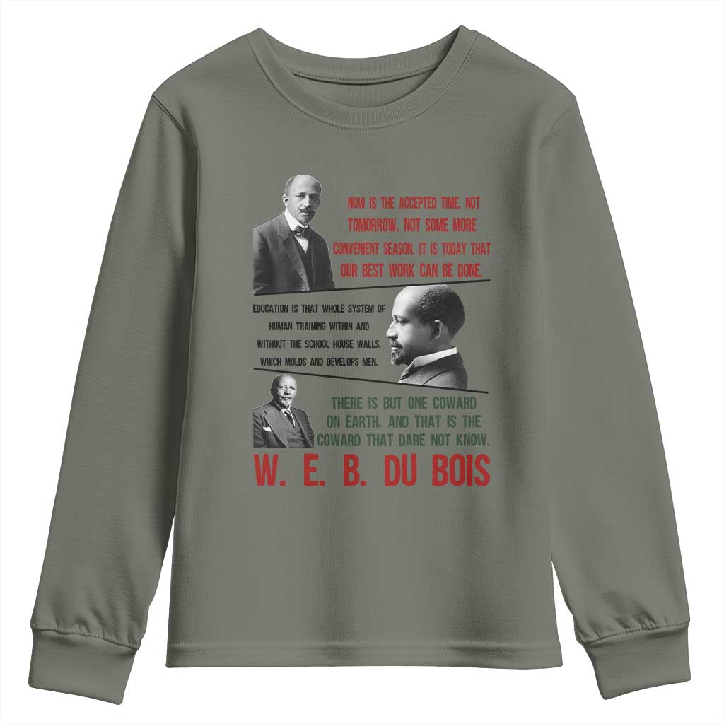 W E B Du Bois Education And Human Development Quote Youth Sweatshirt