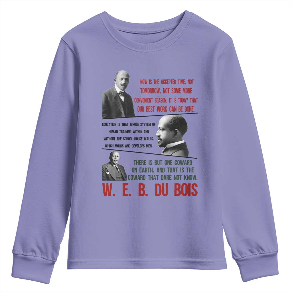 W E B Du Bois Education And Human Development Quote Youth Sweatshirt