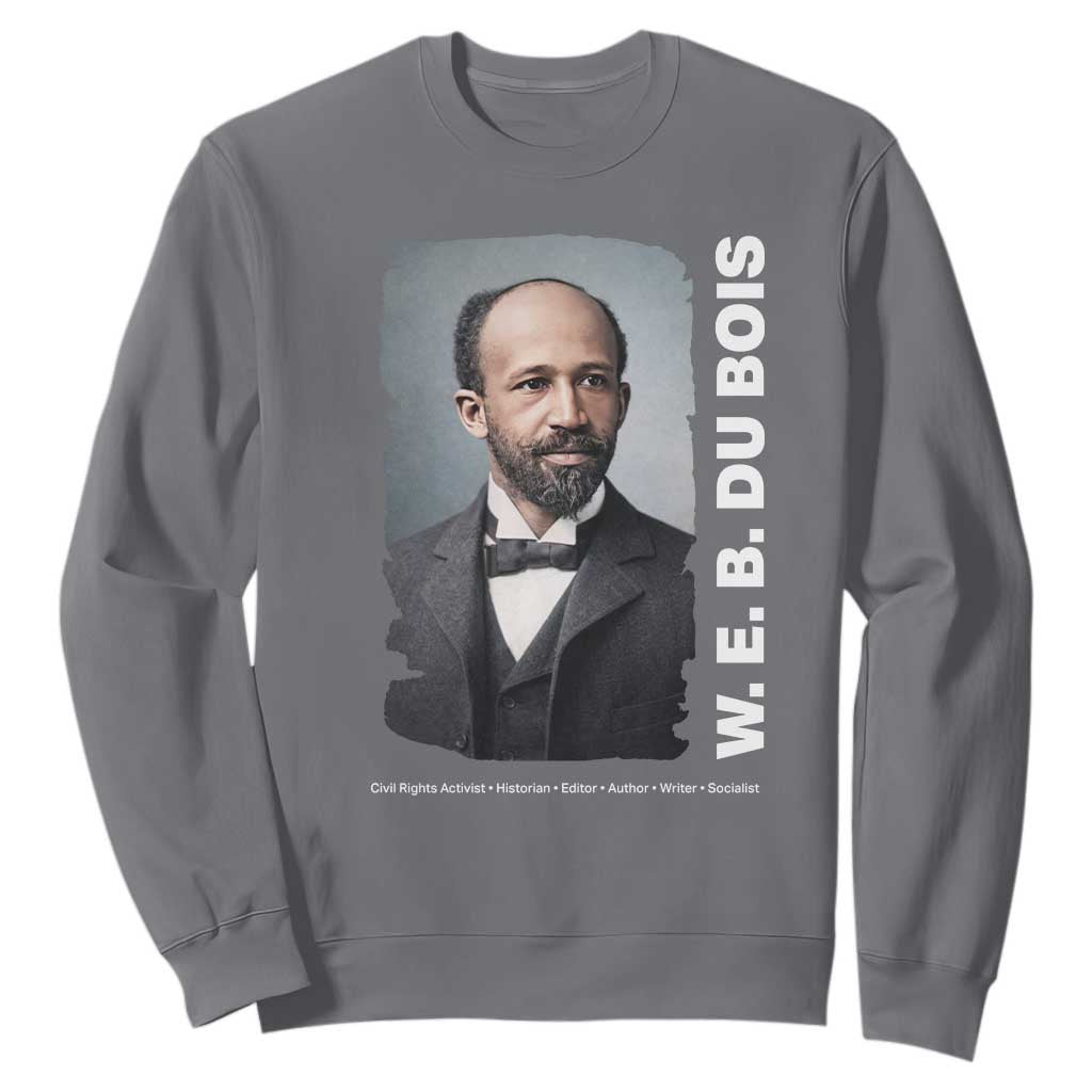 W E B Du Bois Sweatshirt Black Thought Leader And Intellectual Legacy
