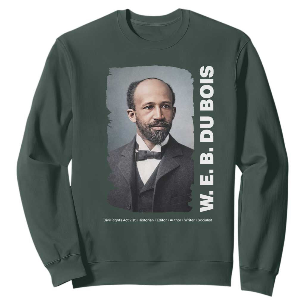 W E B Du Bois Sweatshirt Black Thought Leader And Intellectual Legacy