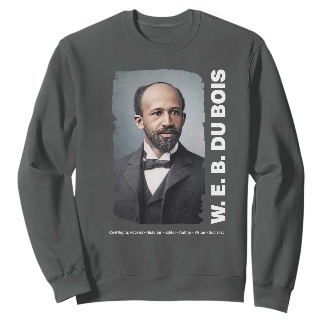 W E B Du Bois Sweatshirt Black Thought Leader And Intellectual Legacy