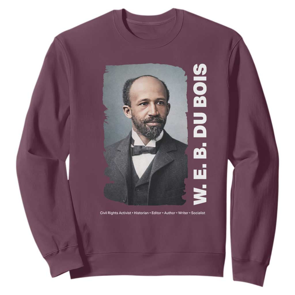 W E B Du Bois Sweatshirt Black Thought Leader And Intellectual Legacy