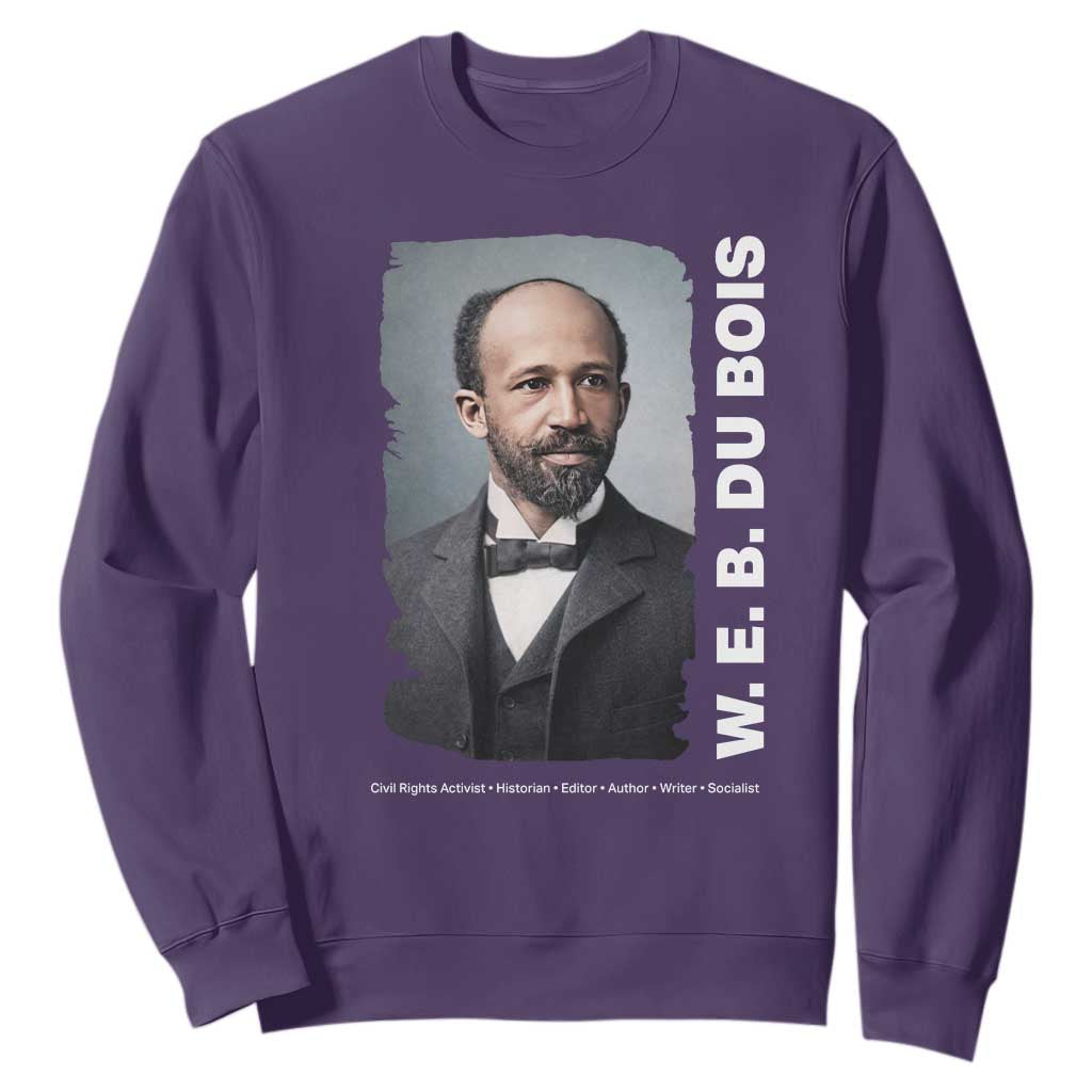 W E B Du Bois Sweatshirt Black Thought Leader And Intellectual Legacy