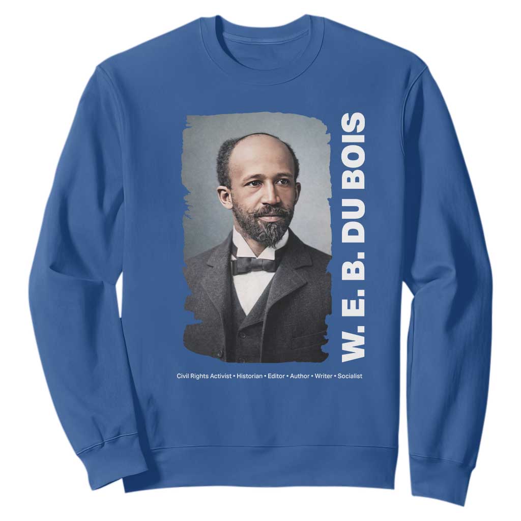W E B Du Bois Sweatshirt Black Thought Leader And Intellectual Legacy