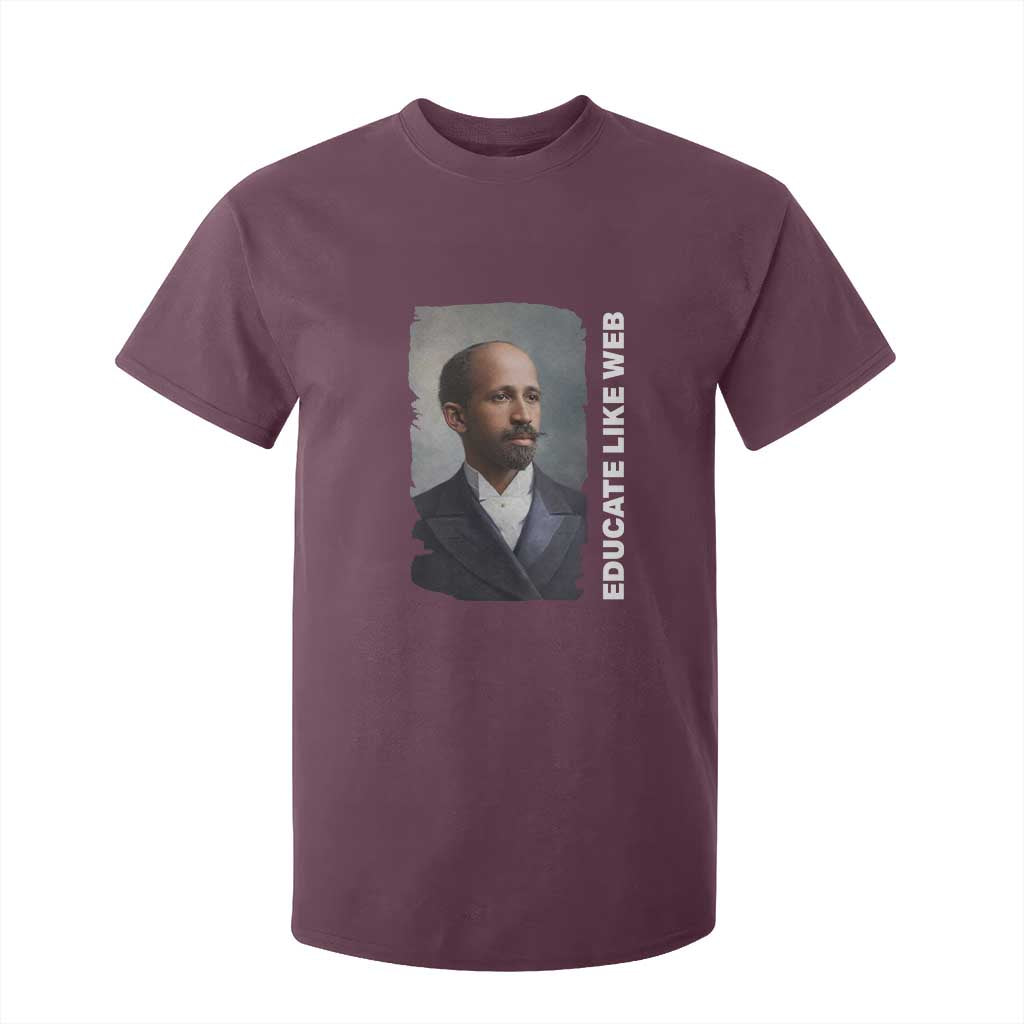 Educate Like W E B T Shirt For Kid African American Heritage