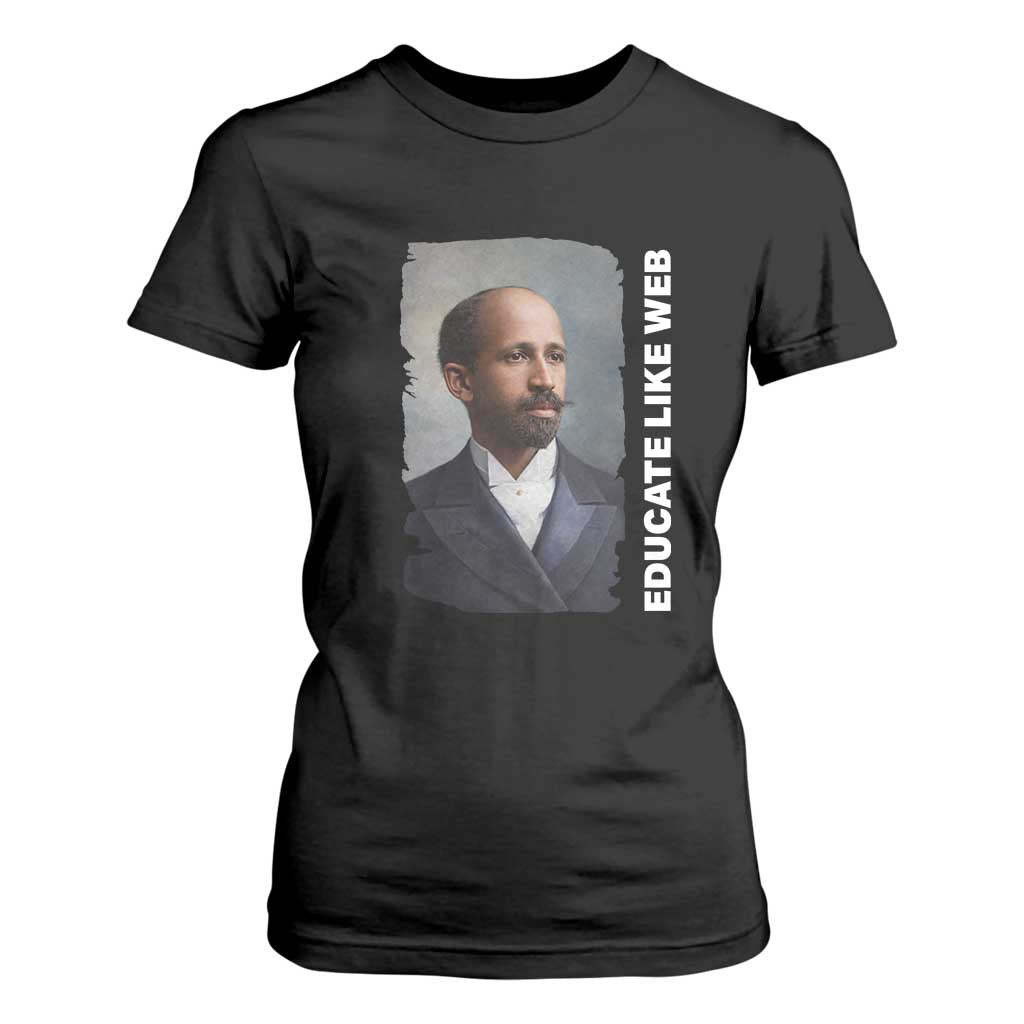 Educate Like W E B T Shirt For Women African American Heritage
