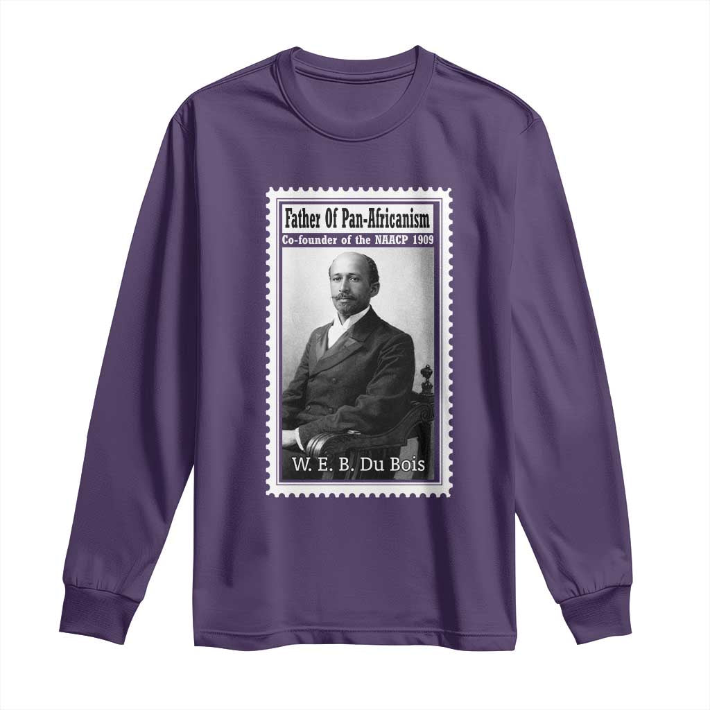 Vintage Stamp W E B Du Bois Long Sleeve Shirt Black Thought Leader