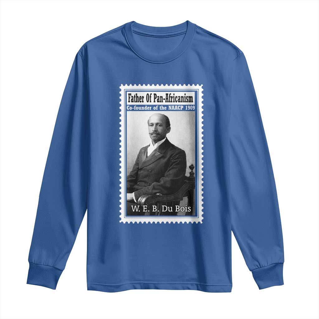 Vintage Stamp W E B Du Bois Long Sleeve Shirt Black Thought Leader