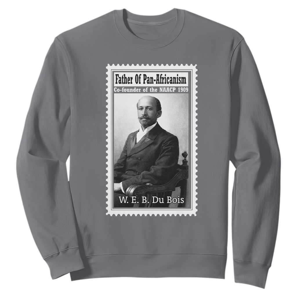Vintage Stamp W E B Du Bois Sweatshirt Black Thought Leader