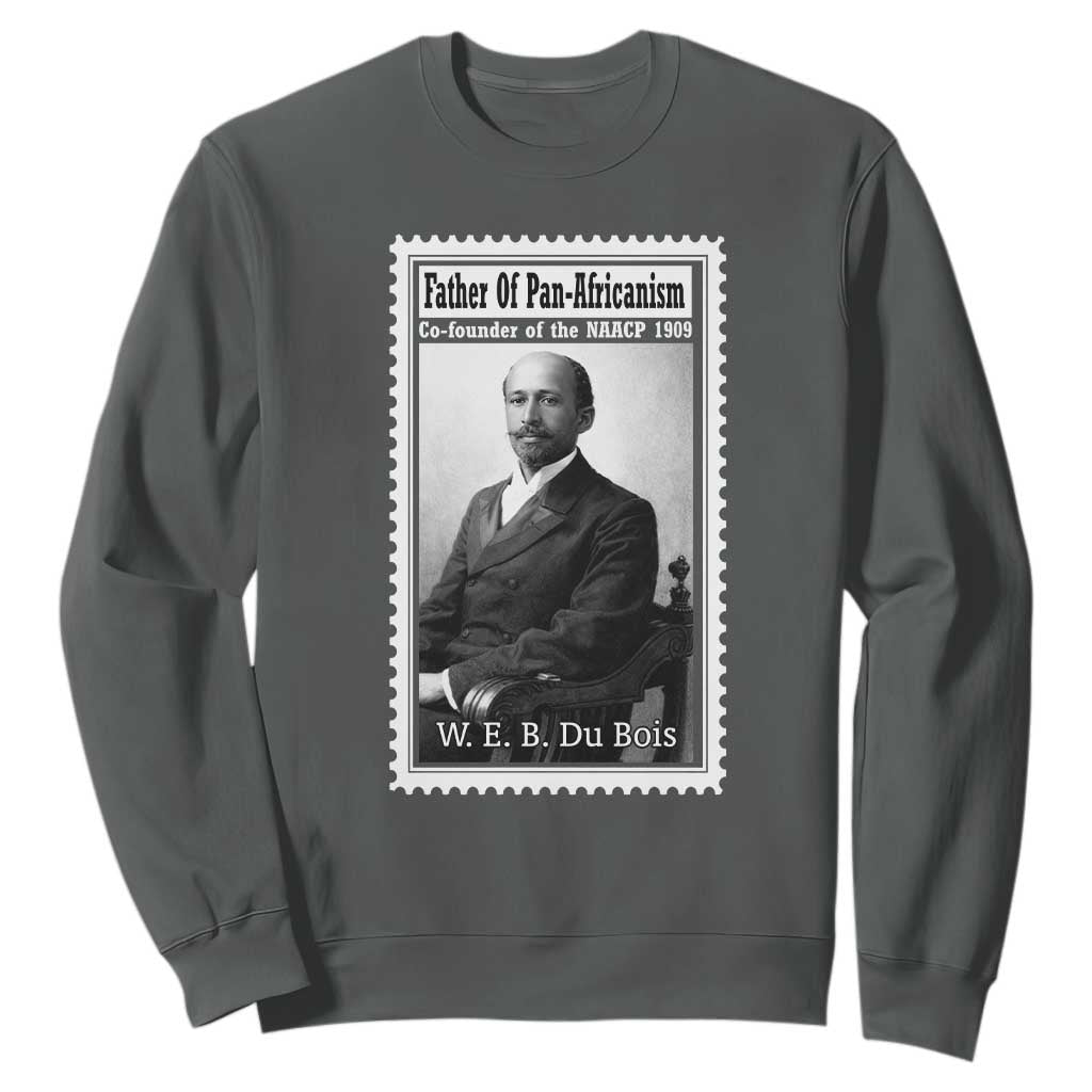 Vintage Stamp W E B Du Bois Sweatshirt Black Thought Leader