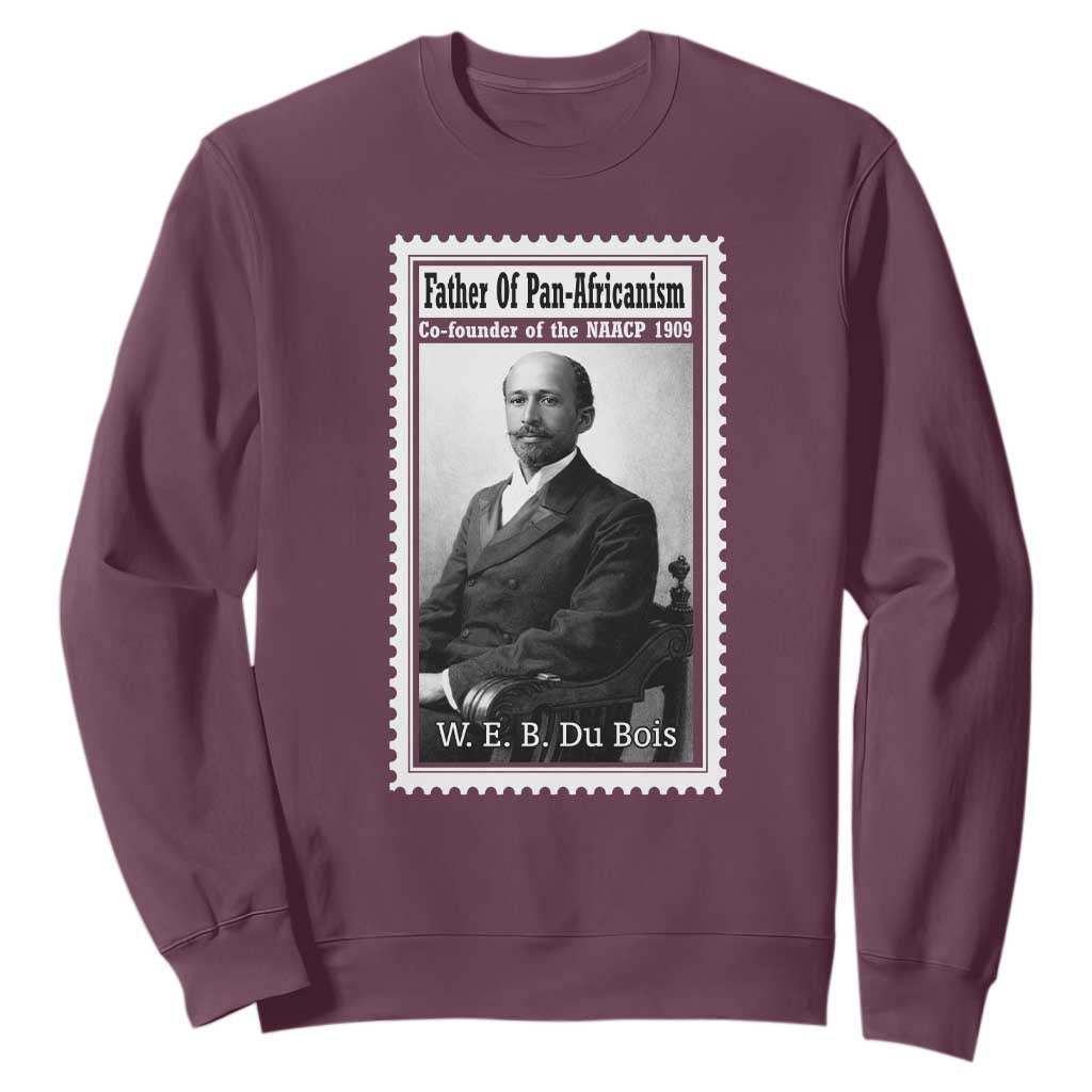 Vintage Stamp W E B Du Bois Sweatshirt Black Thought Leader
