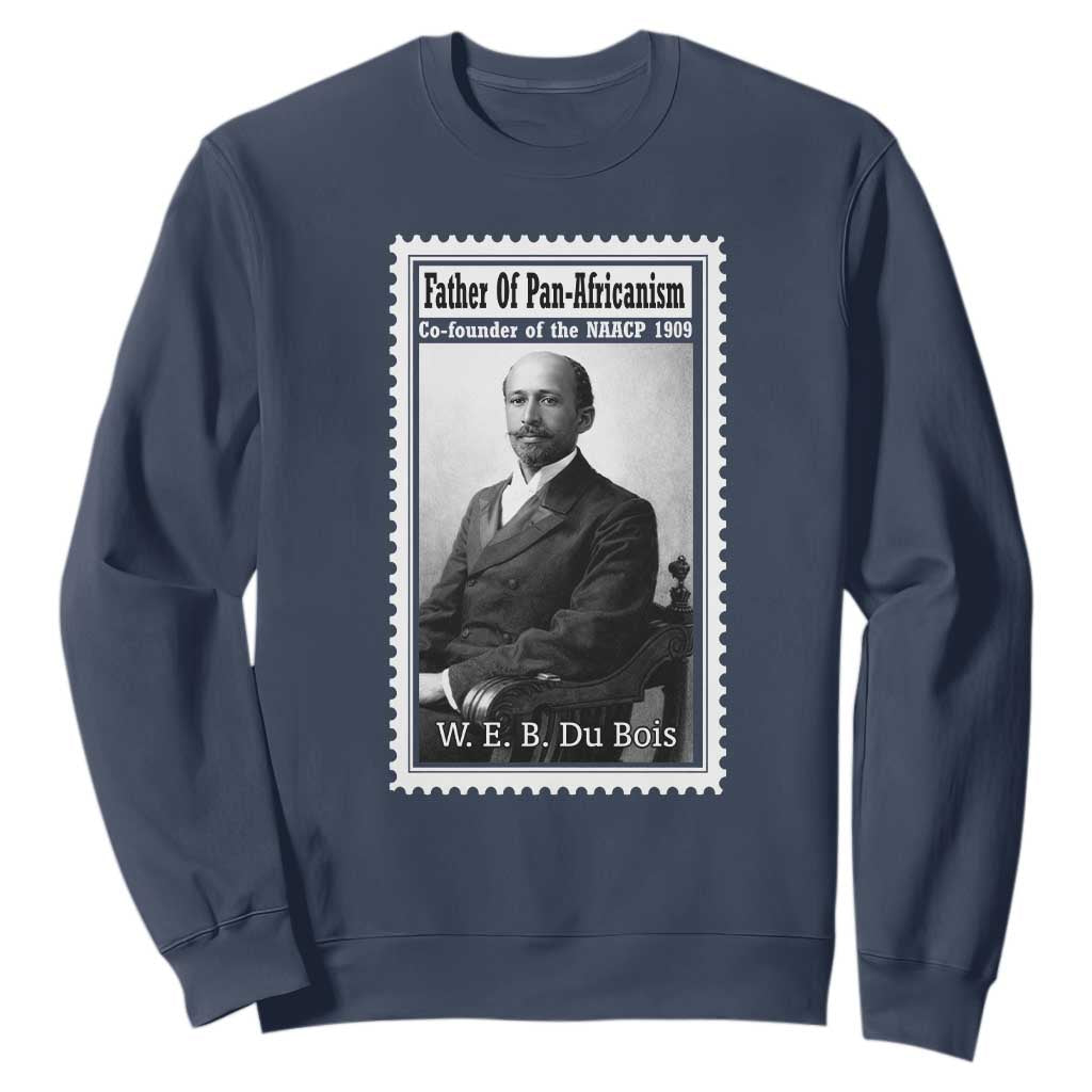 Vintage Stamp W E B Du Bois Sweatshirt Black Thought Leader