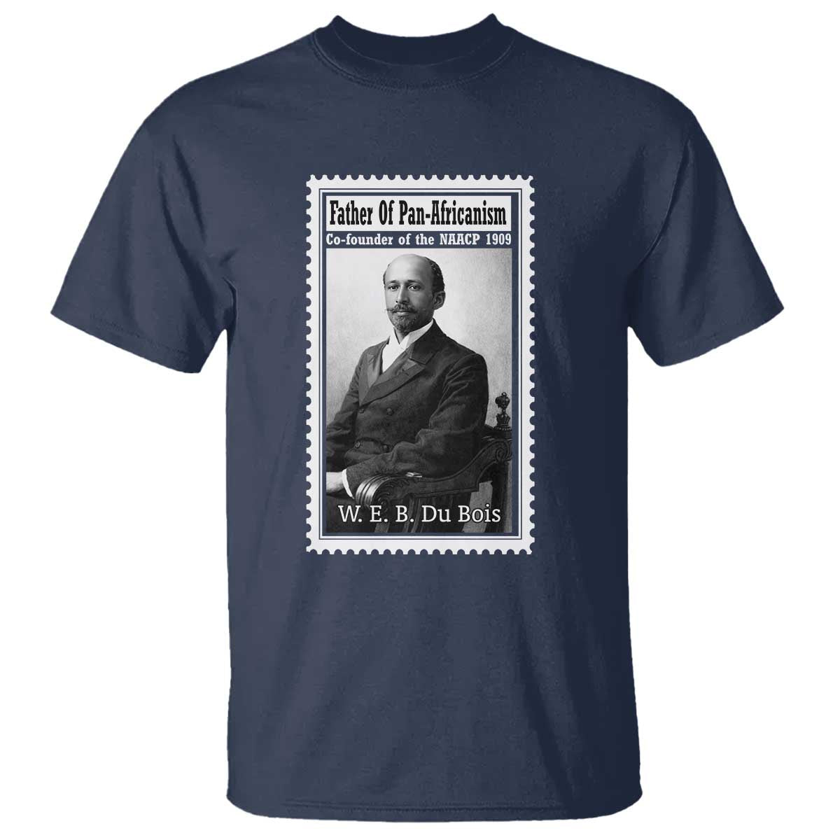 Vintage Stamp W E B Du Bois T Shirt Black Thought Leader