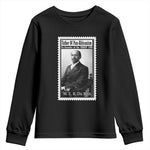 Vintage Stamp W E B Du Bois Youth Sweatshirt Black Thought Leader