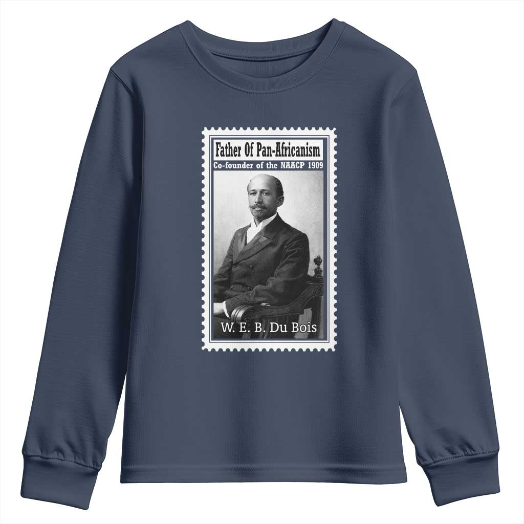 Vintage Stamp W E B Du Bois Youth Sweatshirt Black Thought Leader
