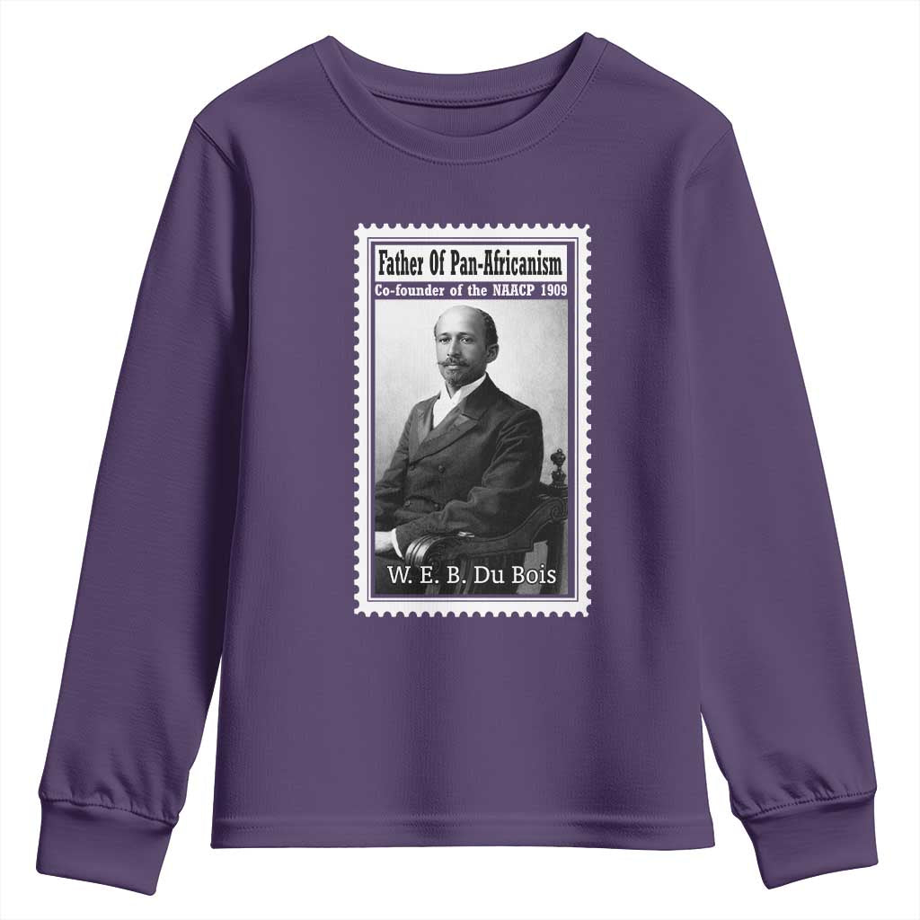 Vintage Stamp W E B Du Bois Youth Sweatshirt Black Thought Leader